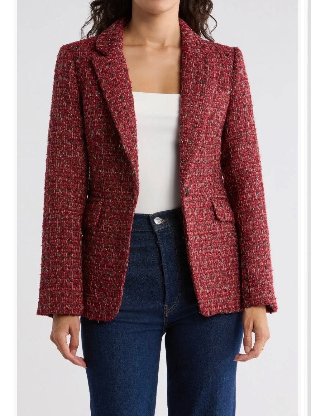 Area Stars Jacket and Pants Sample SEt. Red Tweed.